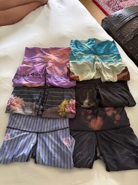 Lot of 6 pair VINTAGE teeki leggings.